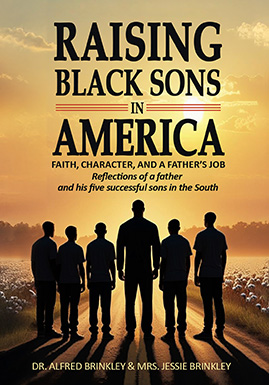 Book cover for Raising Black Sons in America: Faith, Character, and a Father's Job — Reflections of a Father and His Five Successful Sons in the South by Dr. Alfred Brinkley & Mrs. Jessie Brinkley - Education, Parenting & Community Guides